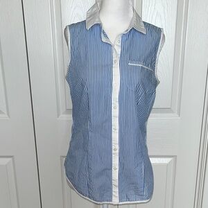 Brooks Brothers Light Blue and White Cotton Shirt